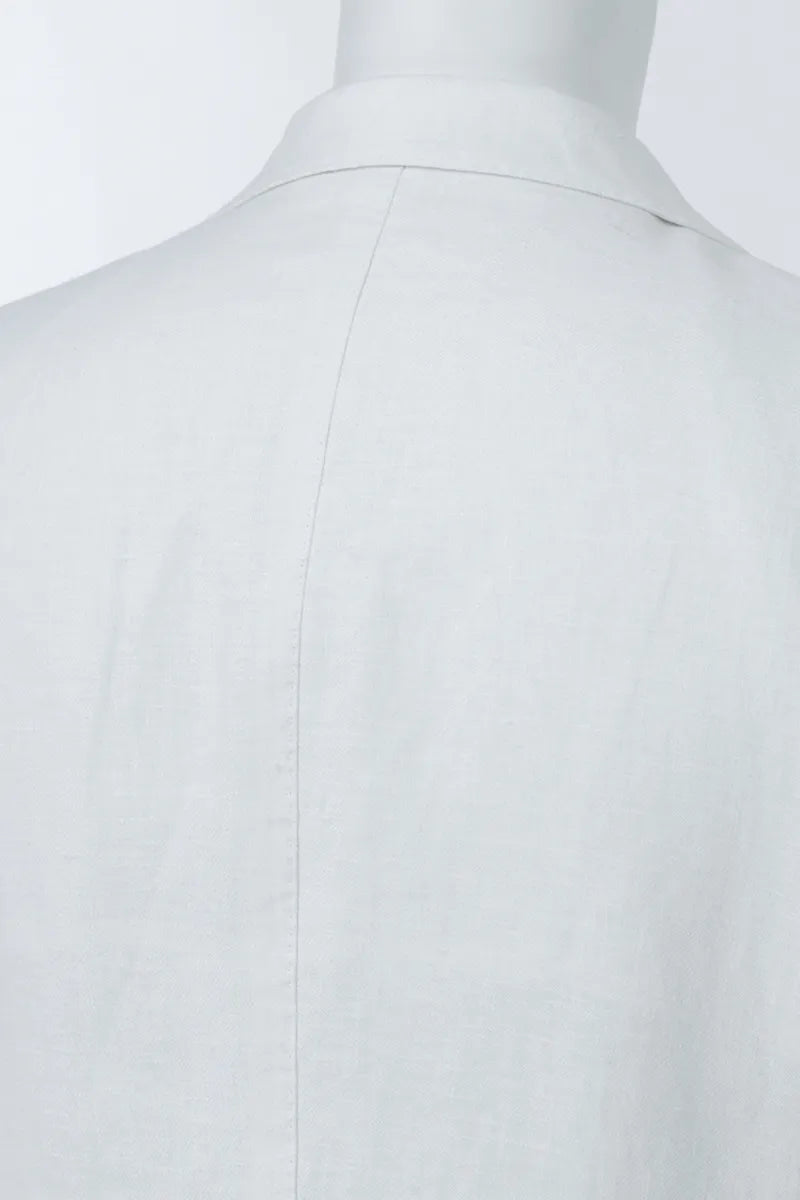 Palermo Off White Linen Double Breasted Jacket