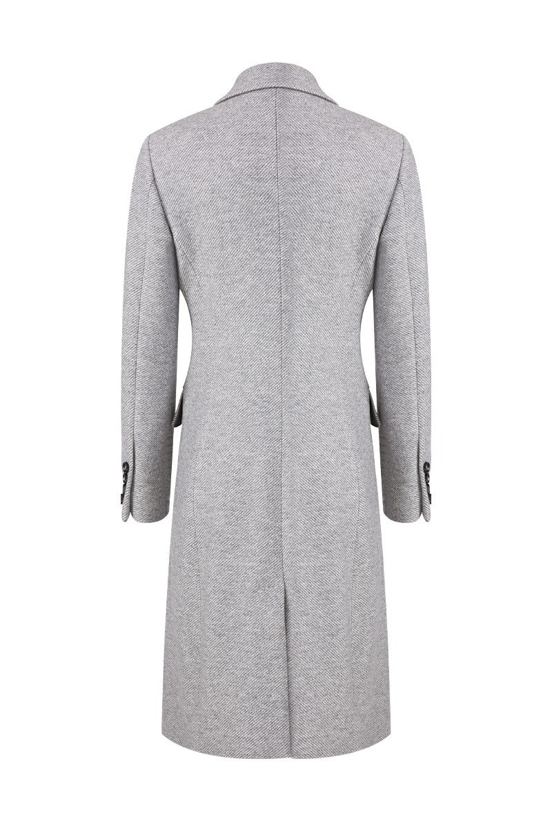 Elora Gray Wool Overcoat