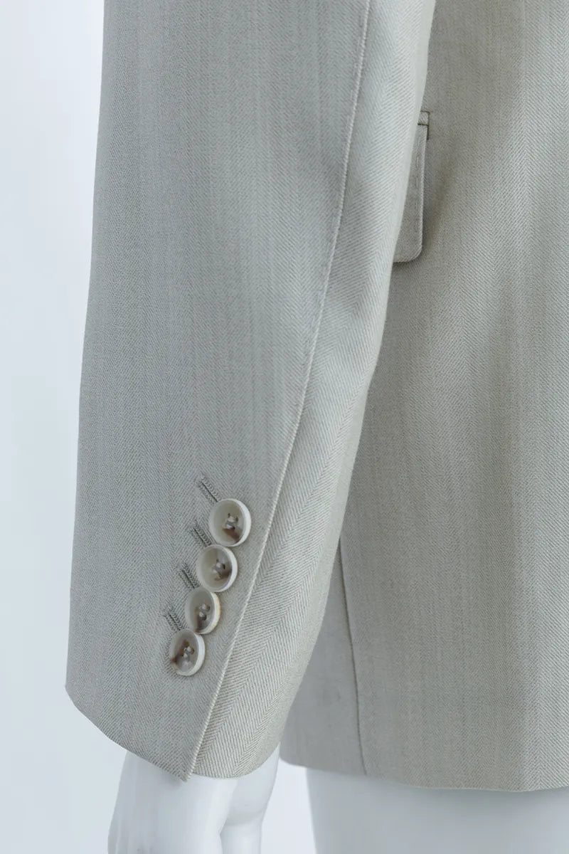 Malibu Khaki Herringbone Italian Three Piece Suit