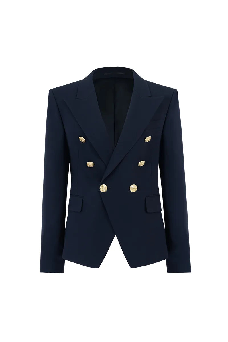 Valencia Navy Double Breasted Women Blazer