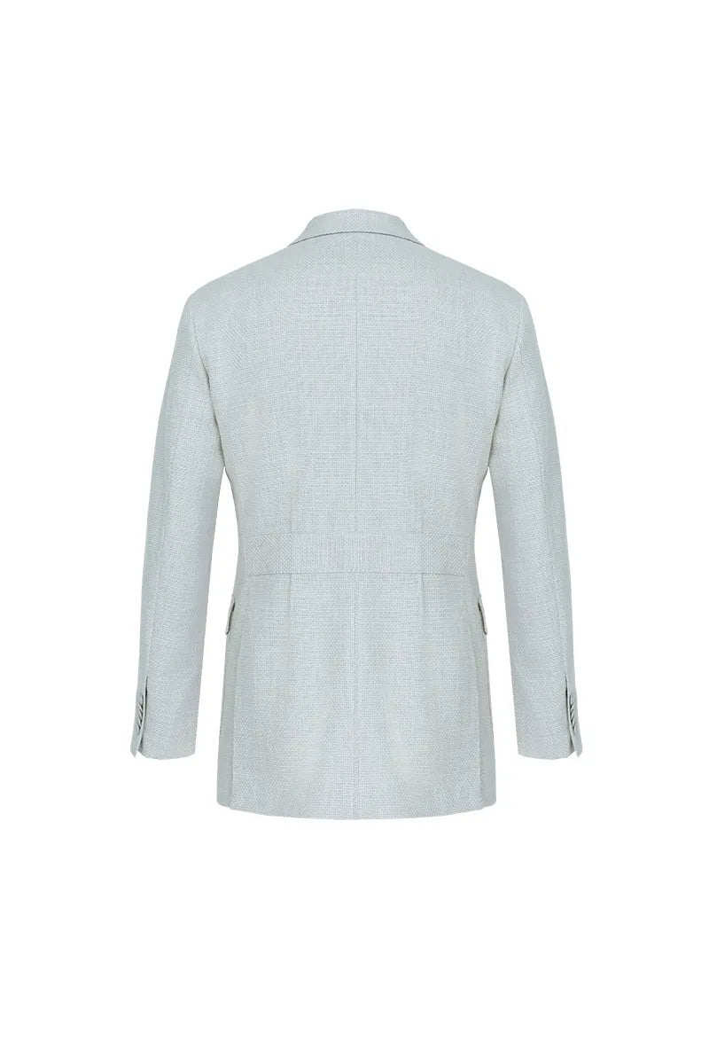 Milano Off White Plaid Cotton Wool Sport Coat