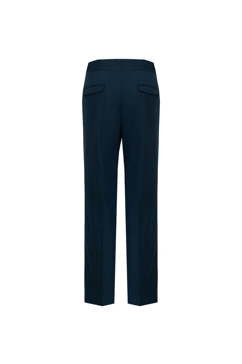 Navy blue pants tailored fit slim fit for you custom made trousers