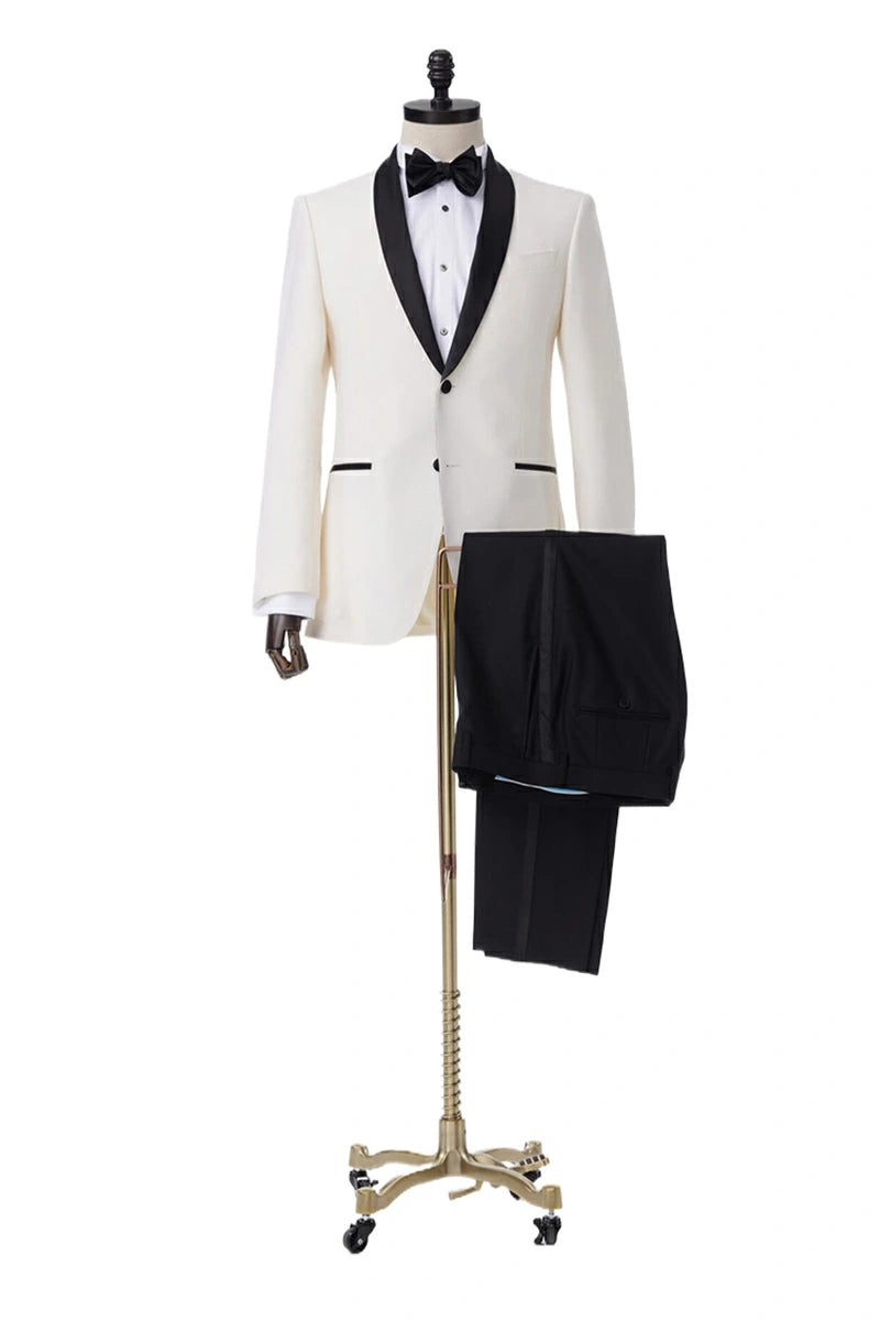 Monte Carlo Ivory Tuxedo Jacket