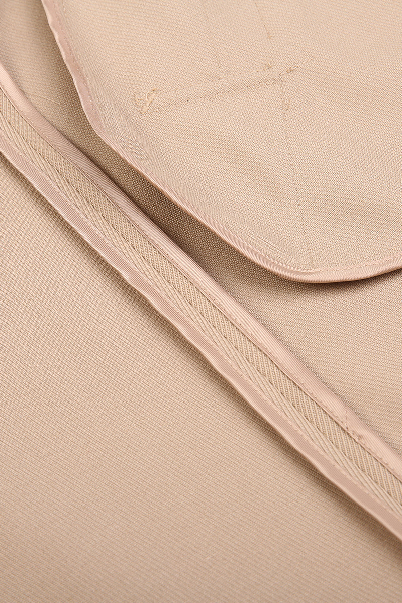 Close-up of beige fabric with a subtle pattern