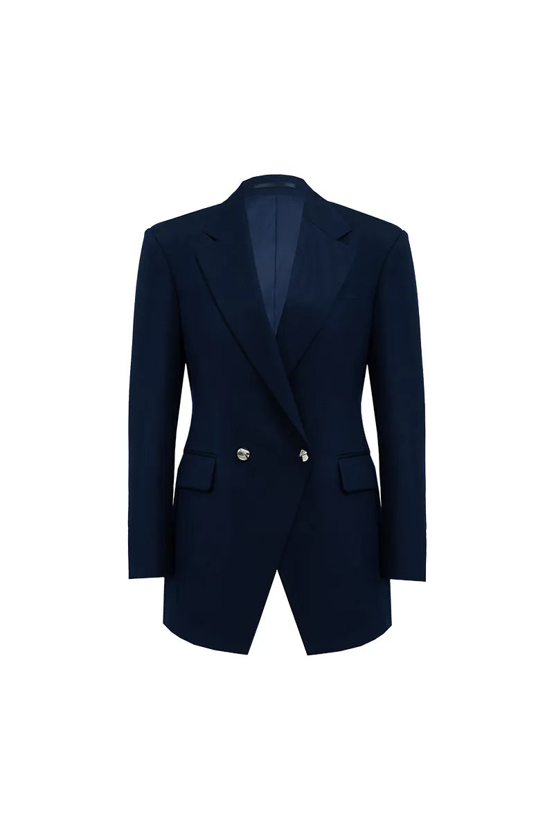 Alessandra Midnight Wool Blazer