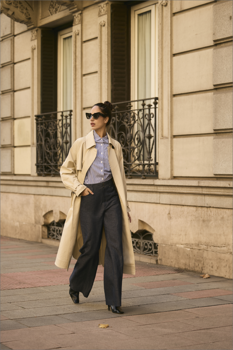 Callington Cream Cotton Trench Coat