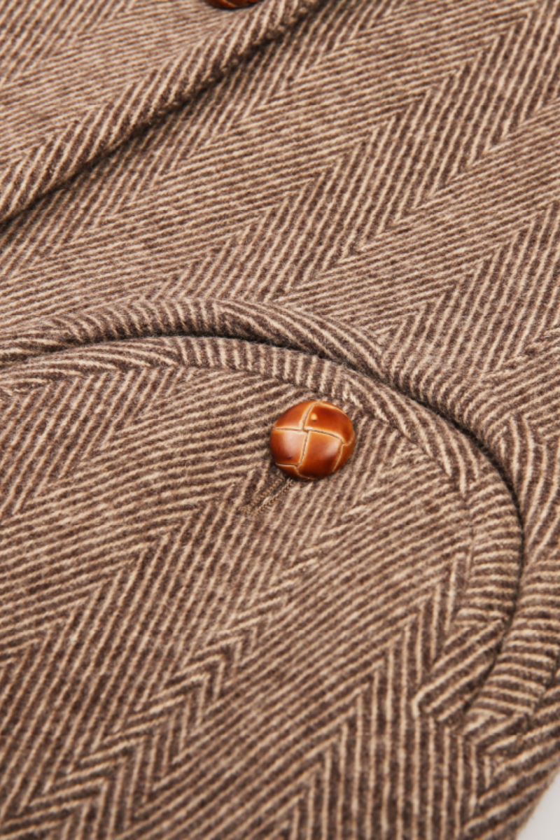 Clara Coffee Wool Overcoat