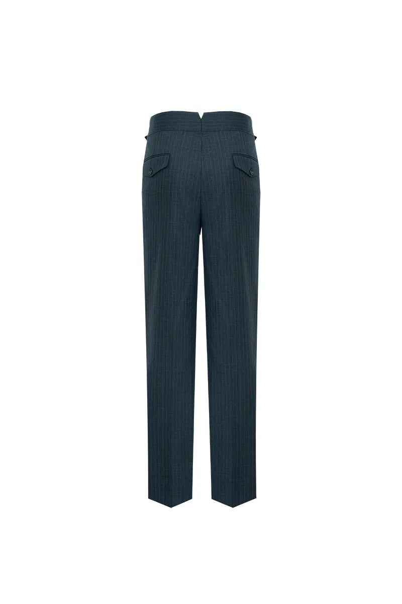 Heritage Gray Stripe Wool Suit