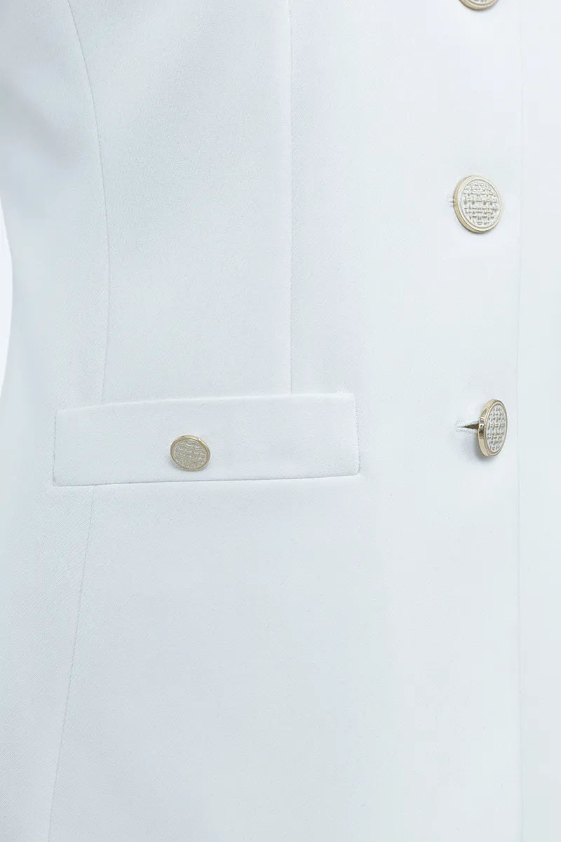 Isabella Roma White Halter Vest