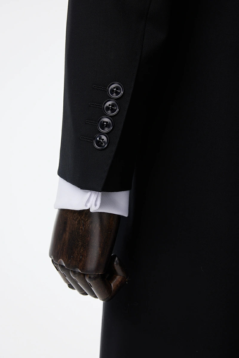 Kapota Jacket Kapota Coat Long Blac Jacket Overcoat Custom Made