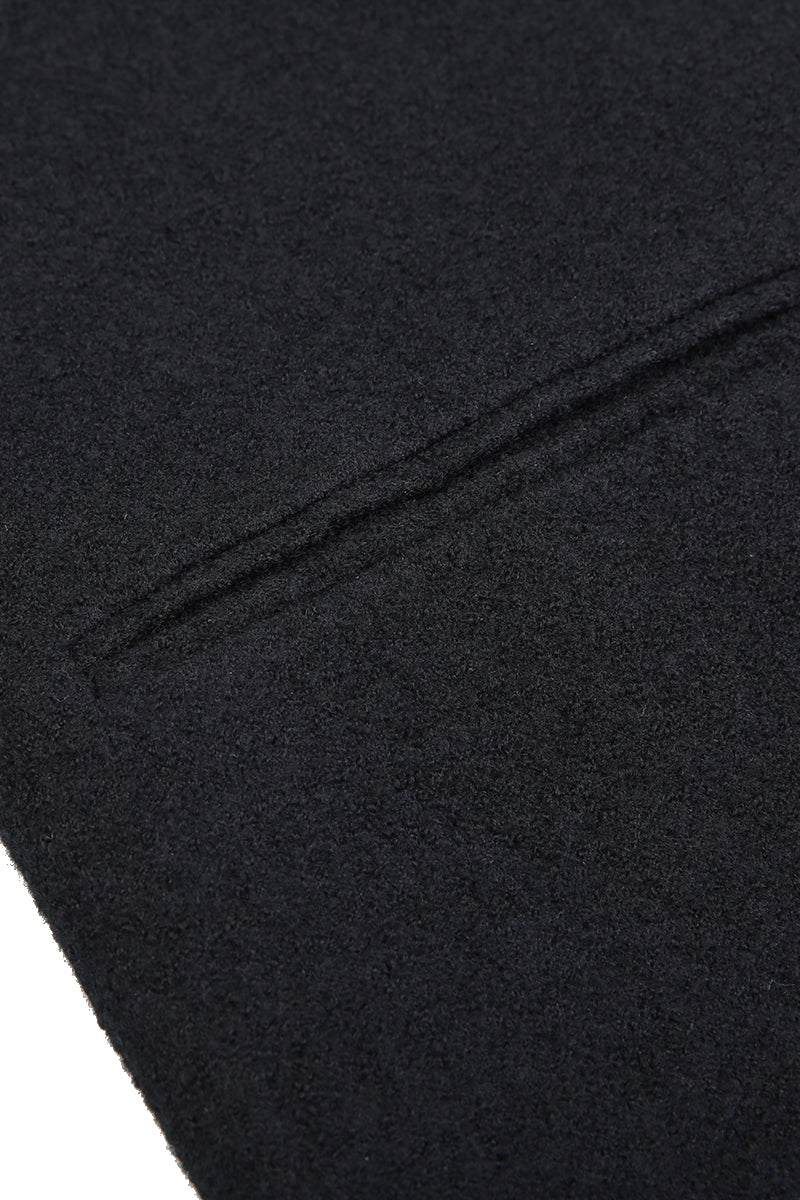 Close-up of a black fabric texture