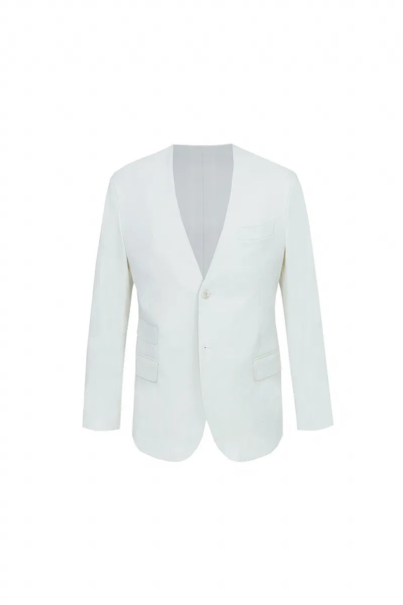 White blazer on a white background