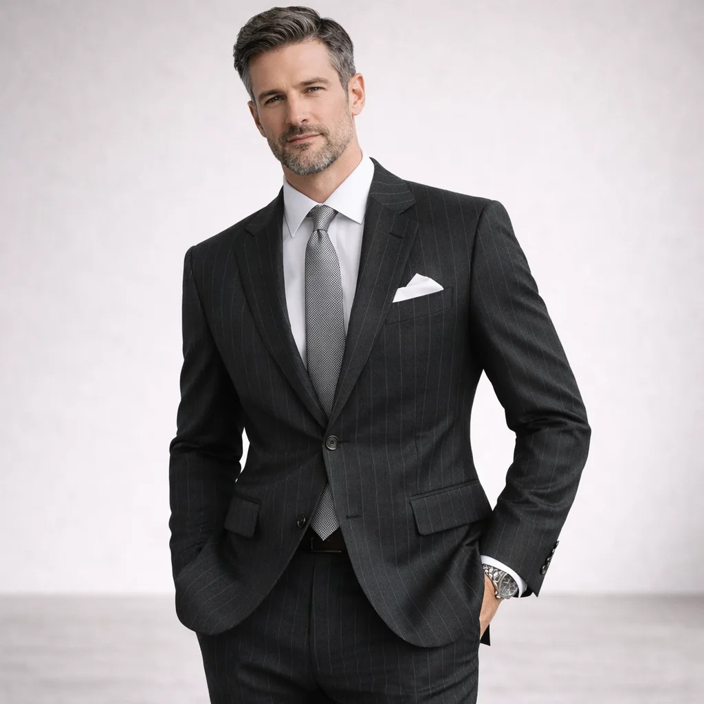 Tailored black tuxedo made to measure