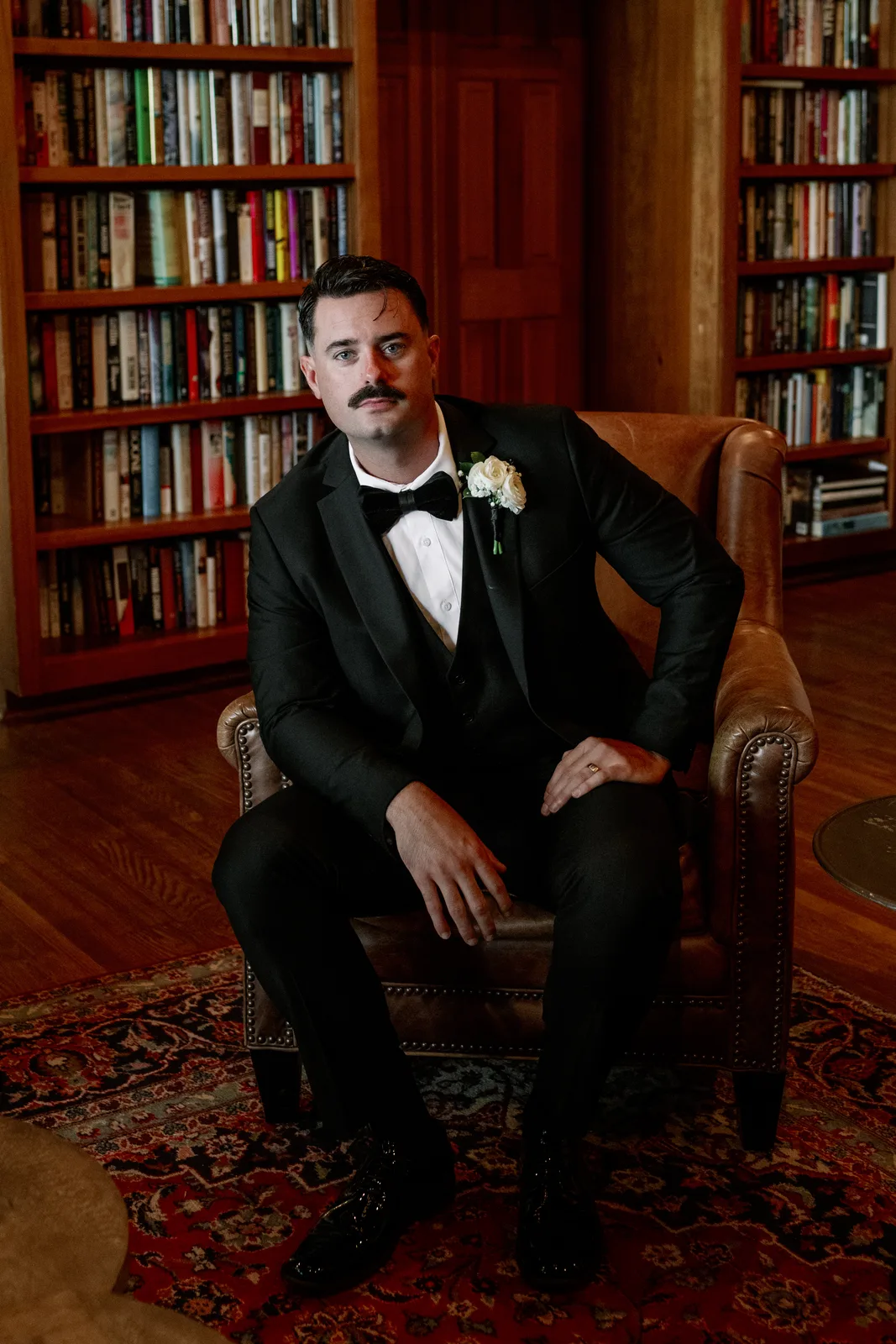 Custom tailored tuxedo for a San Marco event