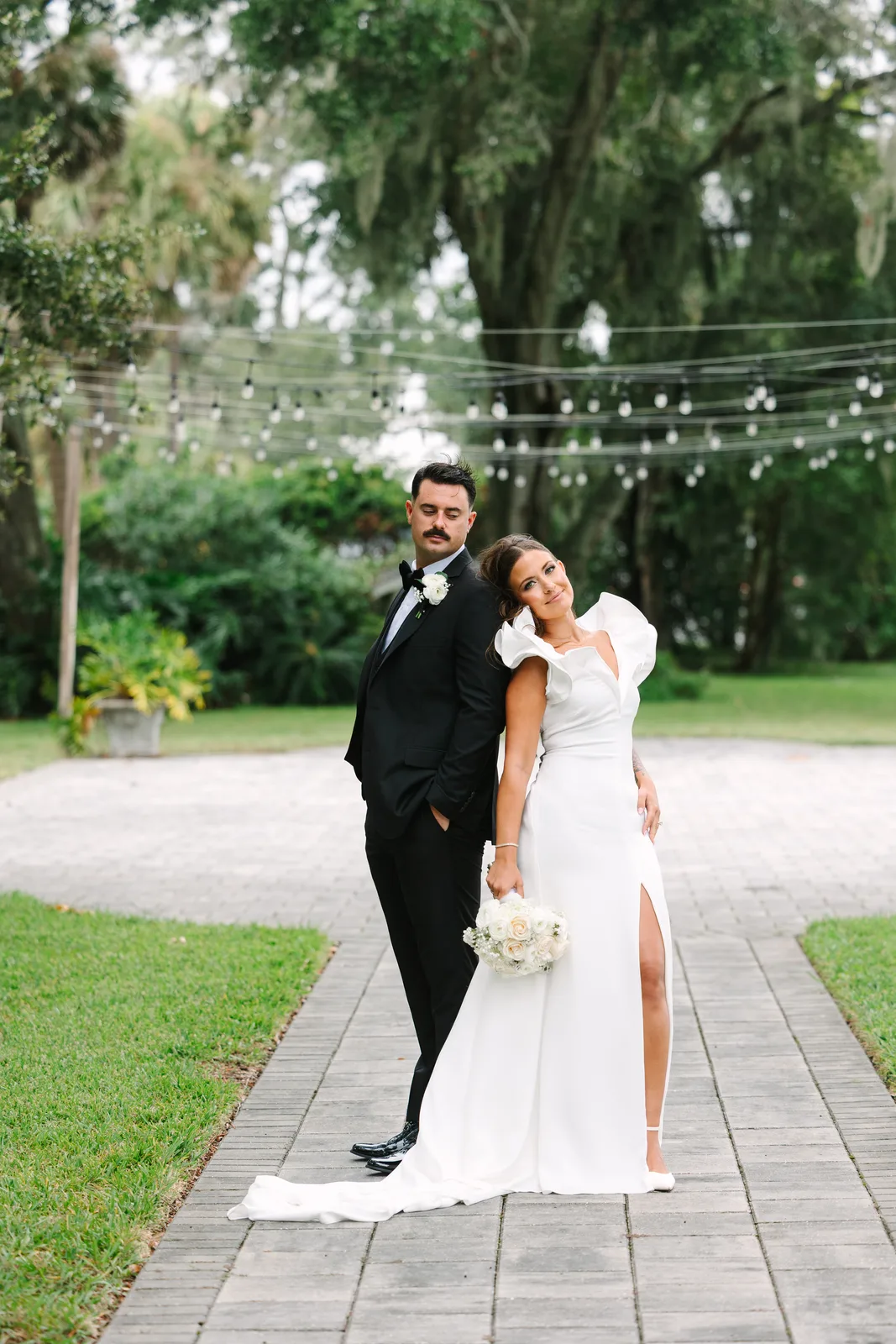 Custom wedding suit for a Mandarin riverfront wedding