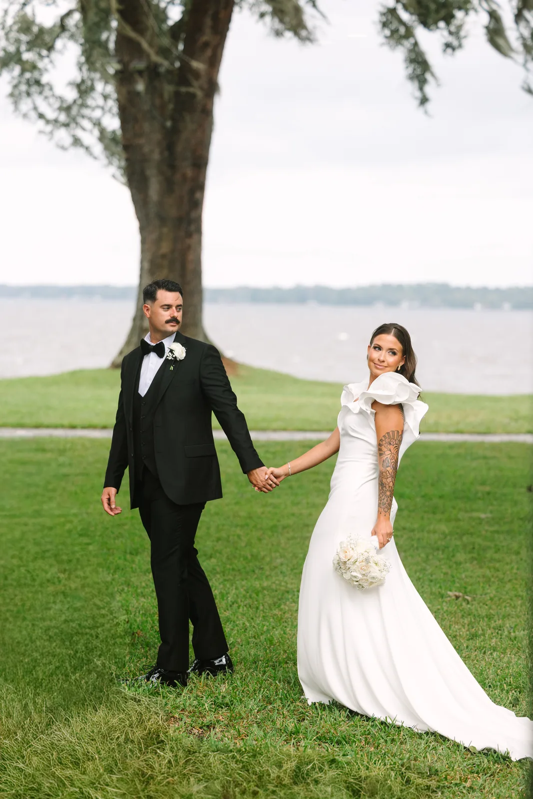 Custom wedding suit and tuxedo tailoring for a Nocatee couple